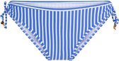 LingaDore - Bossa Bikini Strik Slip - maat 40 - Blauw Wit - Dames