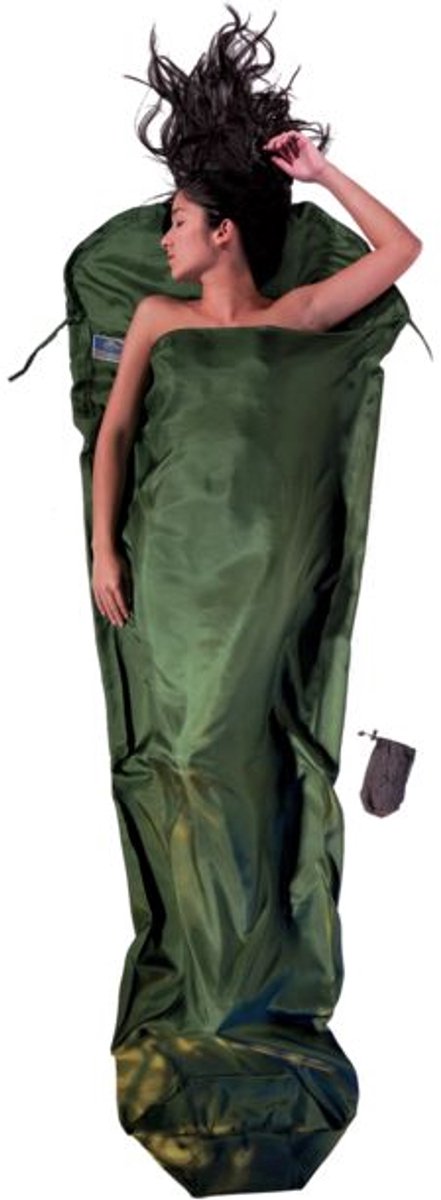 Cocoon Mummyliner - Lakenzak - Zijde - Dark Olive van Merkloos — afbeelding 2