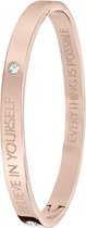 Guess - Guess stalen armband bangle roseplated Believe