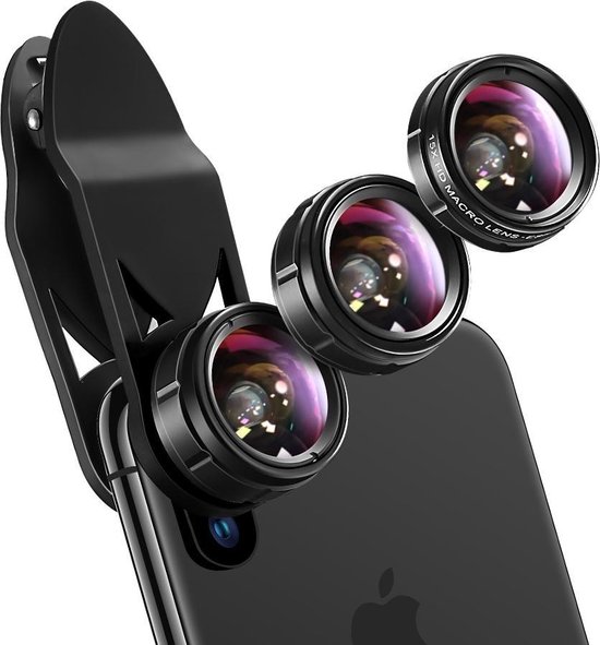 Sociologie mengsel Hechting ESR - 3-in-1 Camera Lens Set voor Telefoon - iPhone, Samsung, Sony, Huawei  &... | bol.com