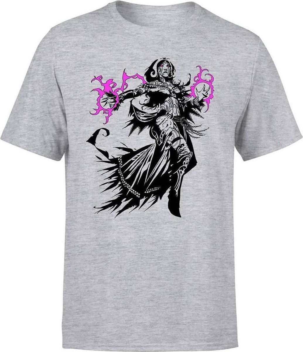 MAGIC THE GATHERING - LILIANA CHARACTER ART T-SHIRT - GREY - L