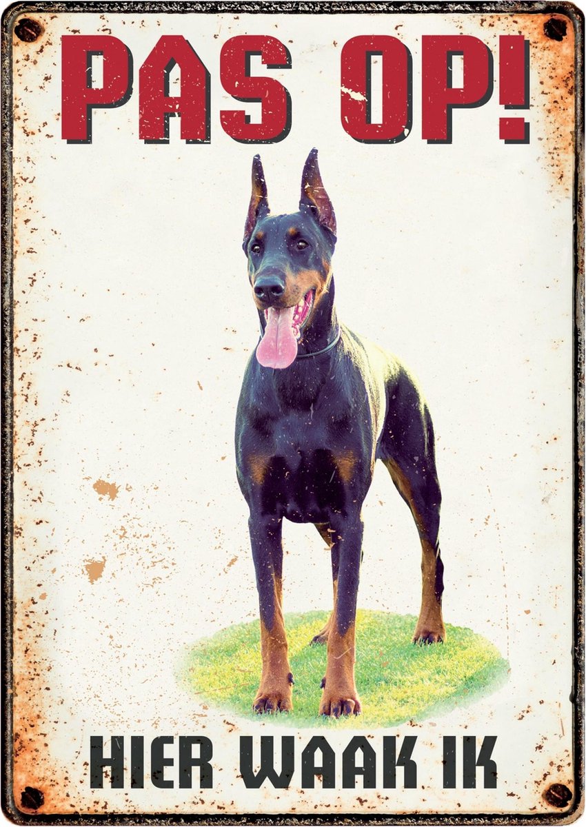 Plenty gifts waakbord blik grote hond - Default Title