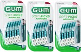 GUM Soft Picks Advanced Large - 3 x 30 stuks - Ragers - Voordeelverpakking