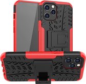 Rugged Kickstand Back Cover - iPhone 12 Pro Max Hoesje - Rood
