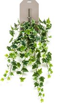 Emerald - Kunst Hangplant Ivy groen/wit 70cm - Kunstplanten voor binnen