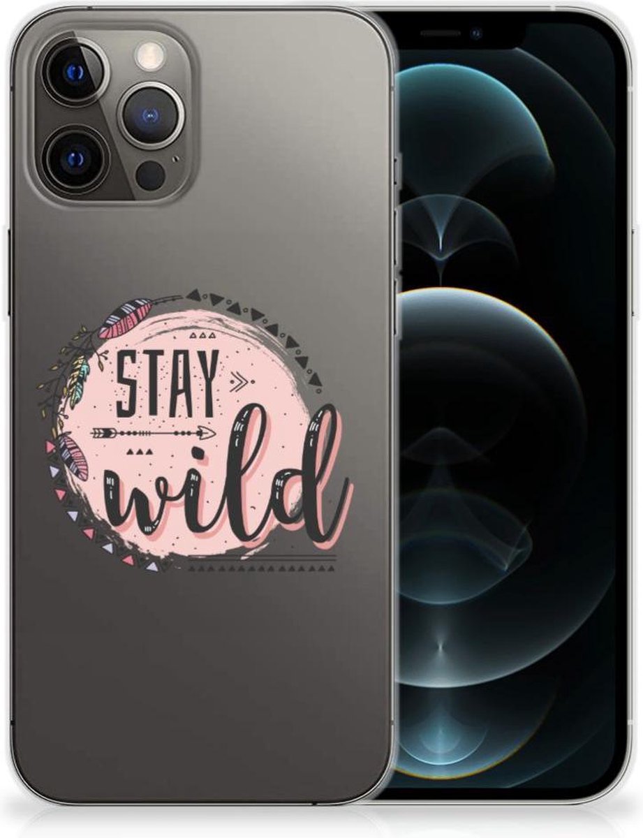 iPhone 12 Pro Max Telefoonhoesje met Naam Boho Stay Wild