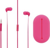 Sweex SWHSIEF100PI Headset Platte Kabel In-ear 3.5 Mm Bedraad Ingebouwde Microfoon 120 Cm Roze
