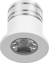 LED Veranda Spot Verlichting - 3W - Natuurlijk Wit 4000K - Inbouw - Rond - Mat Wit - Aluminium - Ø31mm - BSE