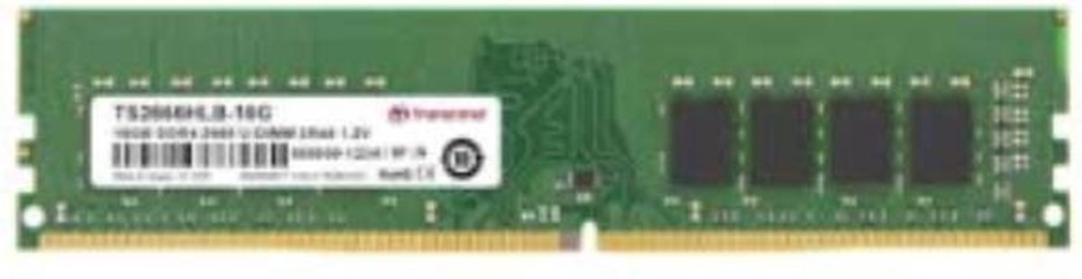 Transcend JetRAM - DDR4 - 8 GB - DIMM 288-PIN - 2666 MHz / PC4-21300 - CL19 - 1.2 V - niet-gebufferd - niet-ECC