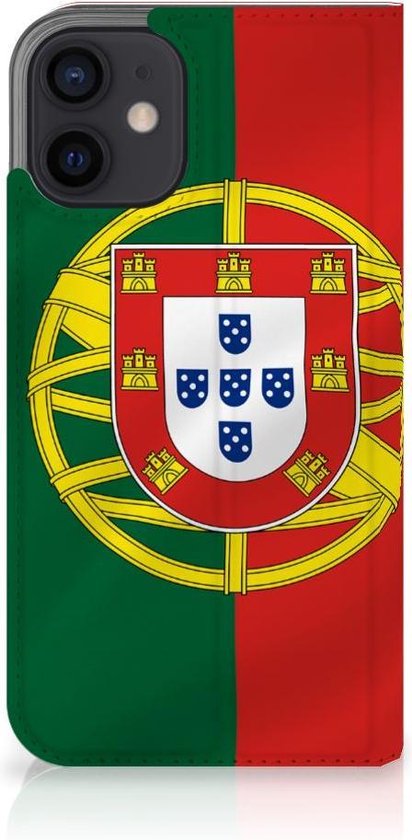 Étui pour téléphone portable iPhone 12 Mini Bookcase drapeau portugais