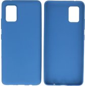 Hoesje Geschikt voor de Samsung Galaxy A31 - Backcover Color Telefoonhoesje - Navy