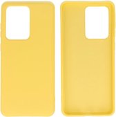 Wicked Narwal | 2.0mm Dikke Fashion Color TPU Hoesje Samsung Samsung Galaxy S20 Ultra Geel