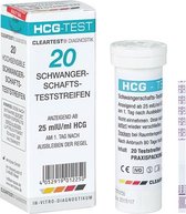 Cleartest HCG Zwangerschapstest strips -  20 stuks