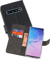 Booktype Telefoonhoesjes - Bookcase Hoesje - Wallet Case -  Geschikt voor Samsung Galaxy S10 - Zwart