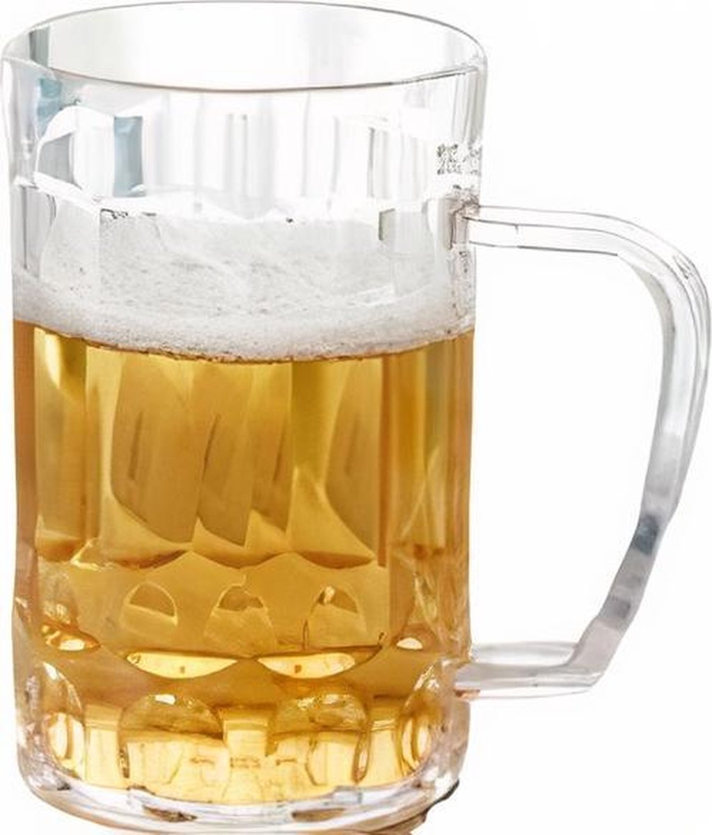 Partychimp Bierpul 0,5 Liter 14 Cm Transparant