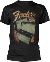 Fender Heren Tshirt -M- Twin Reverb Zwart