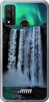 Huawei P Smart (2020) Hoesje Transparant TPU Case - Waterfall Polar Lights #ffffff