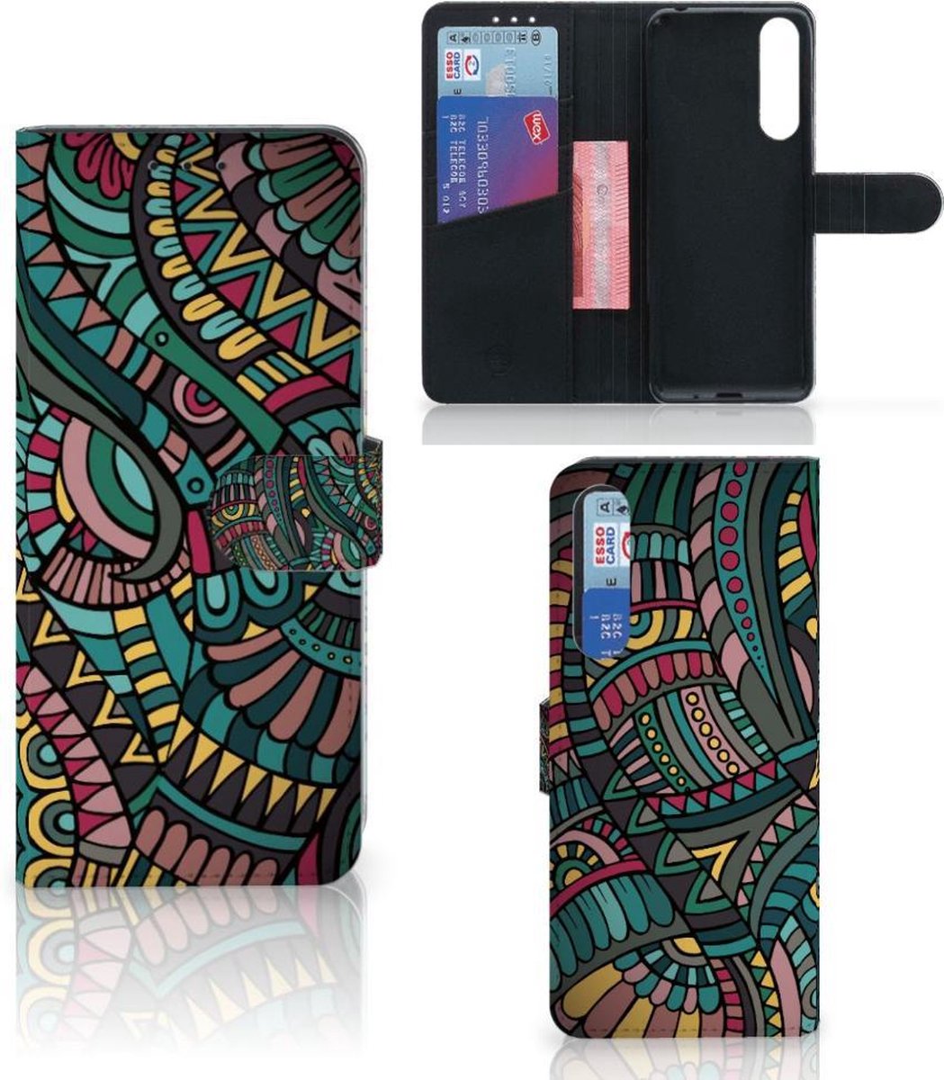 Book Case voor Sony Xperia 1 II Telefoon Hoesje Aztec