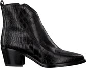 Omoda Dames Enkellaarsjes 760202 - Zwart - Maat 37