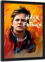 Foto in Frame , Back to the Future III , film personage , 70x100cm , multikleur , Premium Print