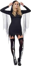 SMIFFYS - Sexy zwart reaper kostuum voor vrouwen - XS - Volwassenen kostuums