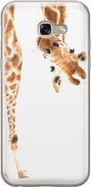 Samsung Galaxy A5 2017 hoesje siliconen - Giraffe - Soft Case Telefoonhoesje - Giraffe - Bruin