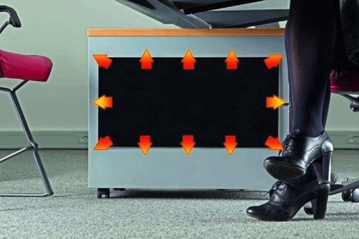 Dimbare verwarmer onder het bureau of tafel (infrarood), tafelverwarming - Durensa