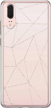 Huawei P20 siliconen telefoonhoesje - Pastel vlakken