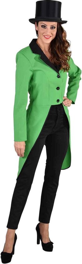 Dans & Entertainment Kostuum | Circus Slipjas Dressuur Ankie Groen Vrouw | Medium | Carnaval kostuum | Verkleedkleding