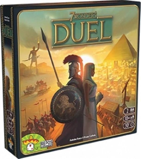 Thumbnail van een extra afbeelding van het spel ASMODEE - 7 Wonders Duel - Stand-alone spel voor 2 spelers - Bordspel