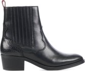 HABOOB Vrouwen Leren Dierenprint Cowboy Laarzen  / Western Boots 6731 - Zwart - Maat 36