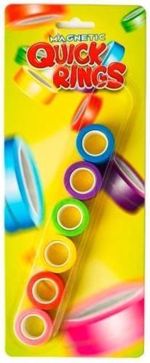 Quick Rings Magnetisch 6 Stuks - Fidget Toy - toys amsterdam