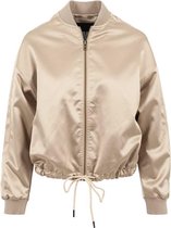 Urban Classics Jacket -S- Kimono Blouson Satijn look Goudkleurig