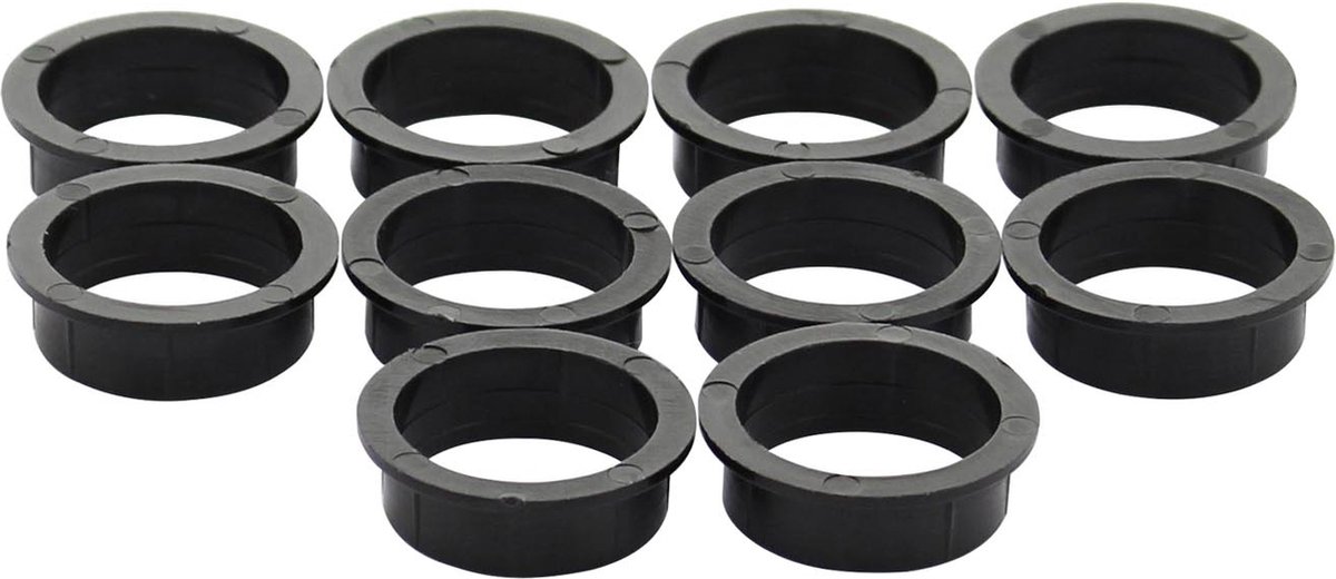 Intersteel 10 Nylon ringen 20mm-18 mm zwart