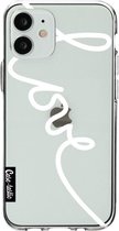 Casetastic Apple iPhone 12 Mini Hoesje - Softcover Hoesje met Design - Written Love White Print