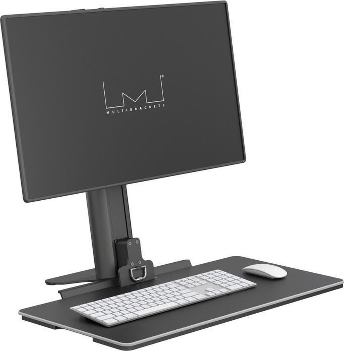Multibrackets - Ergonomisch zit sta bureau verhoger - Easy Stand Desktop - werkstation in hoogte verstelbaar – In enkele seconden in hoogte verstelbaar