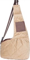Draagtas Hond - Slingbag - Beige - Hondentas 64x45 cm - MAAT L