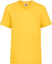 Fruit Of The Loom Kinder / Kinderen Unisex Valueweight T-shirt met korte mouwen (Zonnebloem)