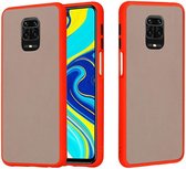 Xiaomi Redmi Note 9S / Note 9 Pro Hoesje met Shock Proof Bumper Rood