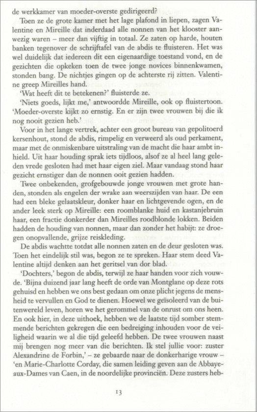 Een tekstpagina uit een boek met Nederlandse tekst en pagina nummer 13.