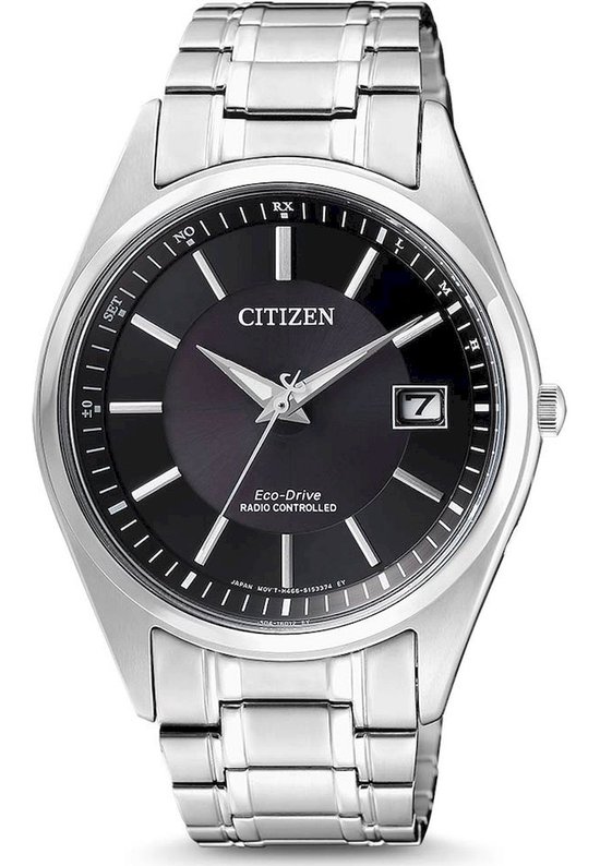 Citizen Radio Controlled Horloge - Citizen heren horloge - Zilver -  diameter 40 mm - | bol.com