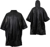 Lastpak Regenponcho Zwart met capuchon