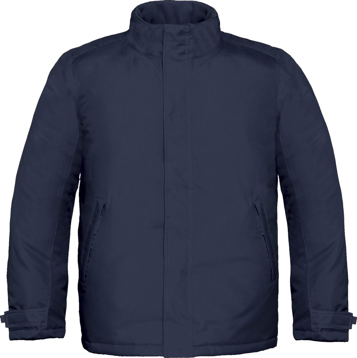 B&C Mens Real+ Premium Windproof Thermo-Isolated Jacket (Waterdichte PU Coating) (Marineblauw)