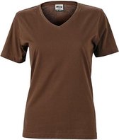 James and Nicholson Dames/dames Workwear T-Shirt (Bruin)