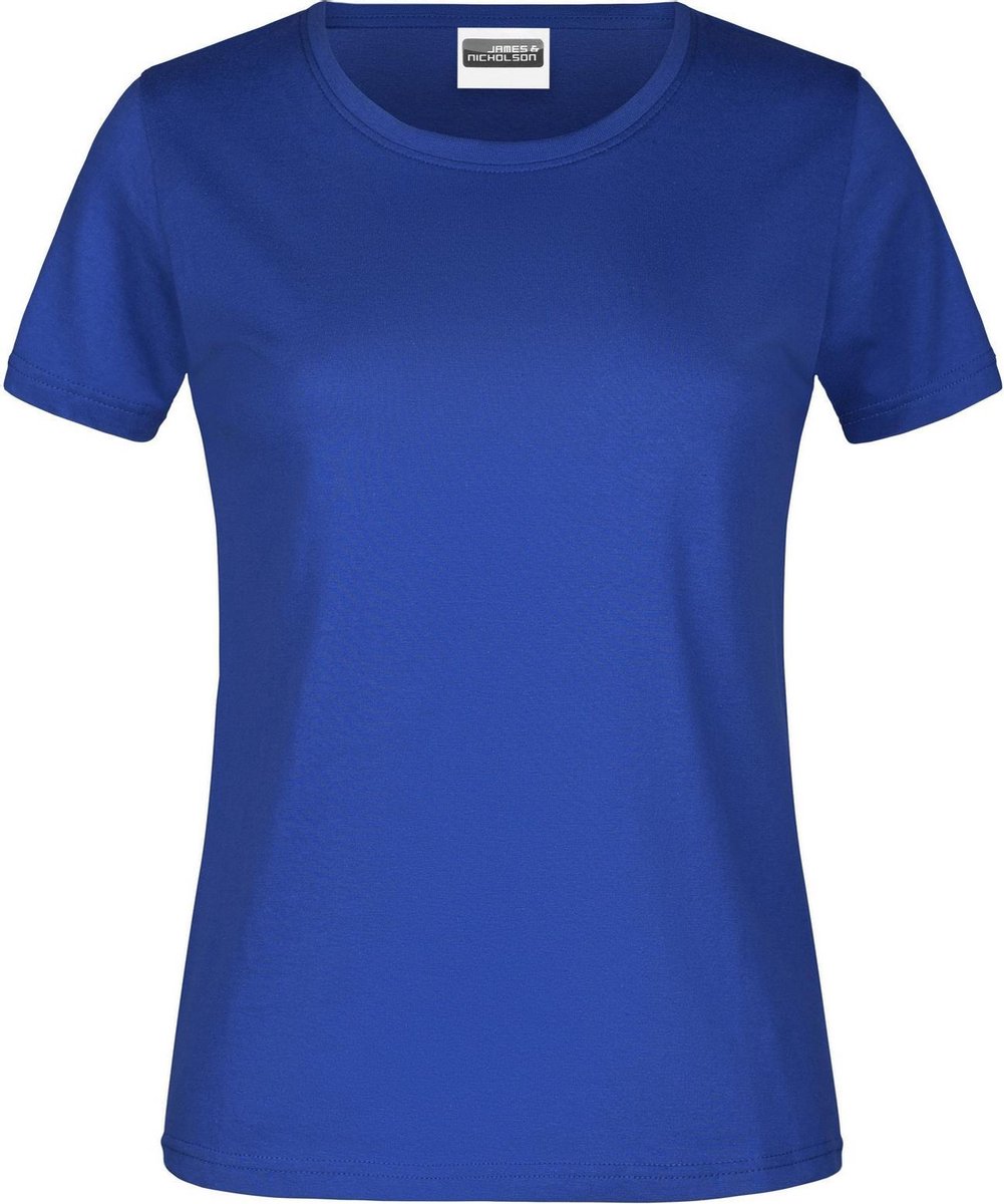 James And Nicholson Dames/dames Basic T-Shirt (Donker Koninklijk)