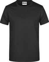 James And Nicholson Heren Ronde Hals Basic T-Shirt (Zwart)
