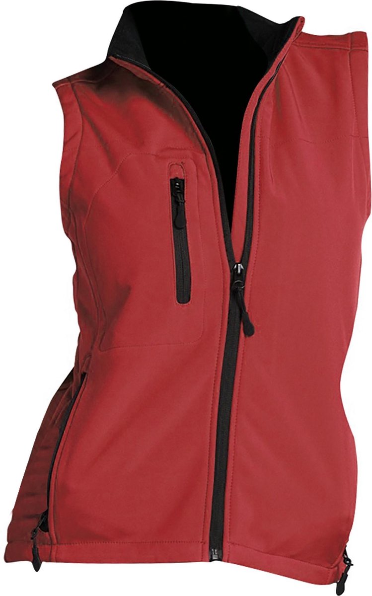 SOLS Dames/dames Rallye Soft Shell Bodywarmer Jacket (Rood)