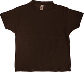 SOLS Kinder Unisex Imperial Zware Katoenen Korte Mouwen T-Shirt (Chocolade)