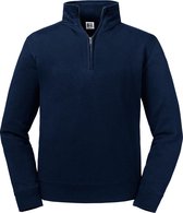 Russell Heren Authentieke Kwartier Ritssweatshirt (Franse marine)