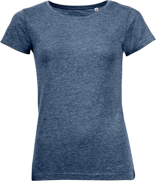 SOLS Dames/dames T-Shirt met Gemengde Korte Mouwen (Heide-Marine)